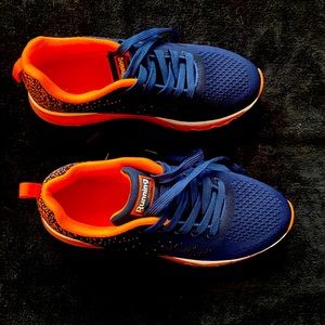 Orange and Blue Air Sneakers size 9